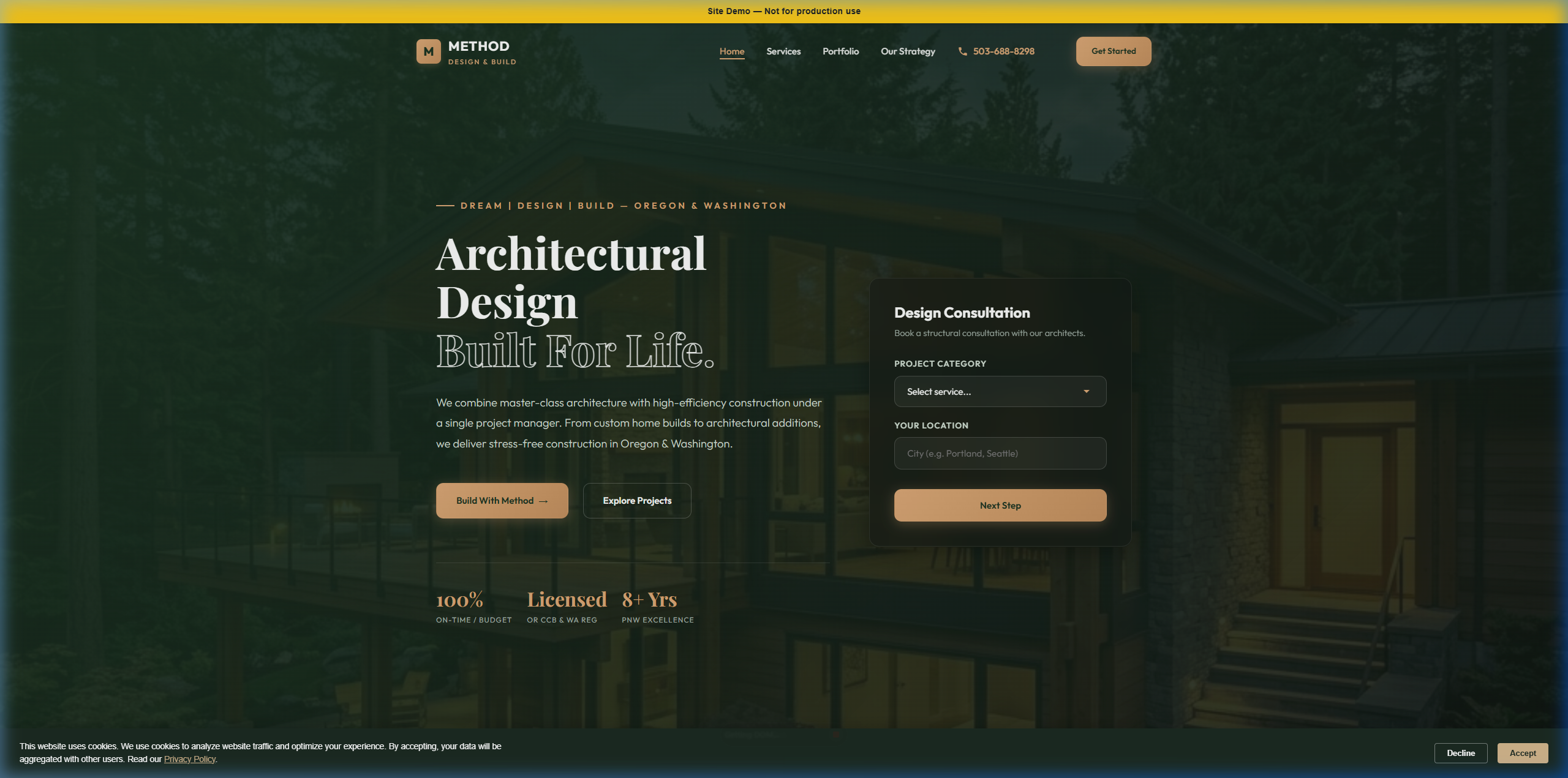 Construction & Design website template